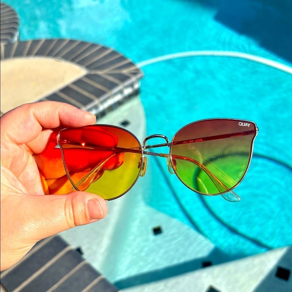 Quay australia All My Love 60mm Retro Sunglasses